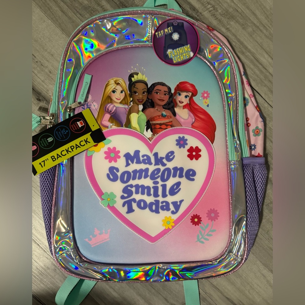 Disney Pink and Purple Princess Backpack